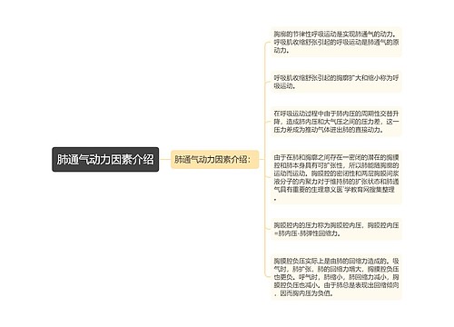 肺通气动力因素介绍