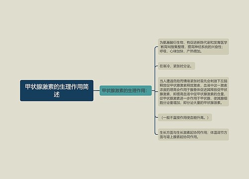 甲状腺激素的生理作用简述