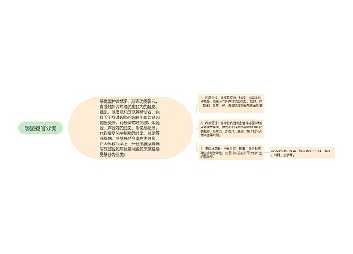 感觉器官分类