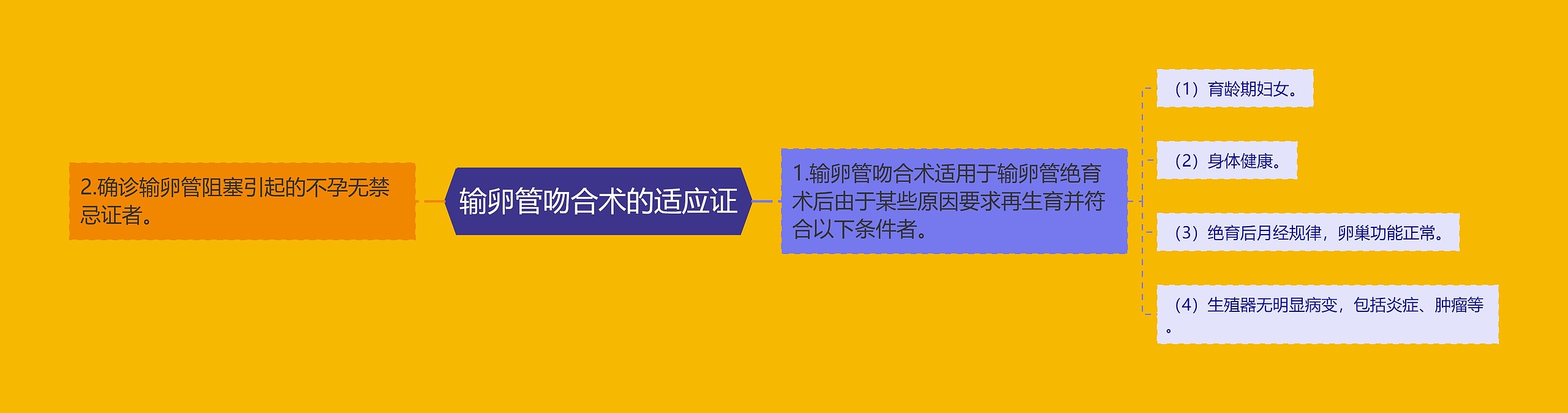 输卵管吻合术的适应证思维导图