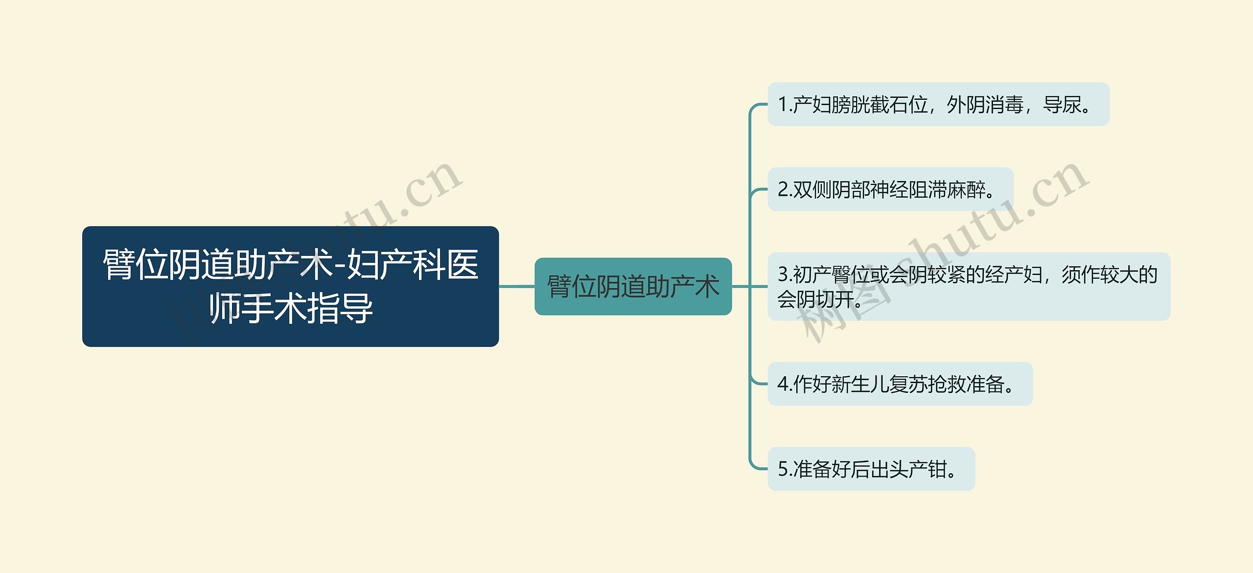 臂位阴道助产术-妇产科医师手术指导思维导图