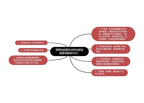 阴蒂粘连整形术的术前注意事项都有什么？