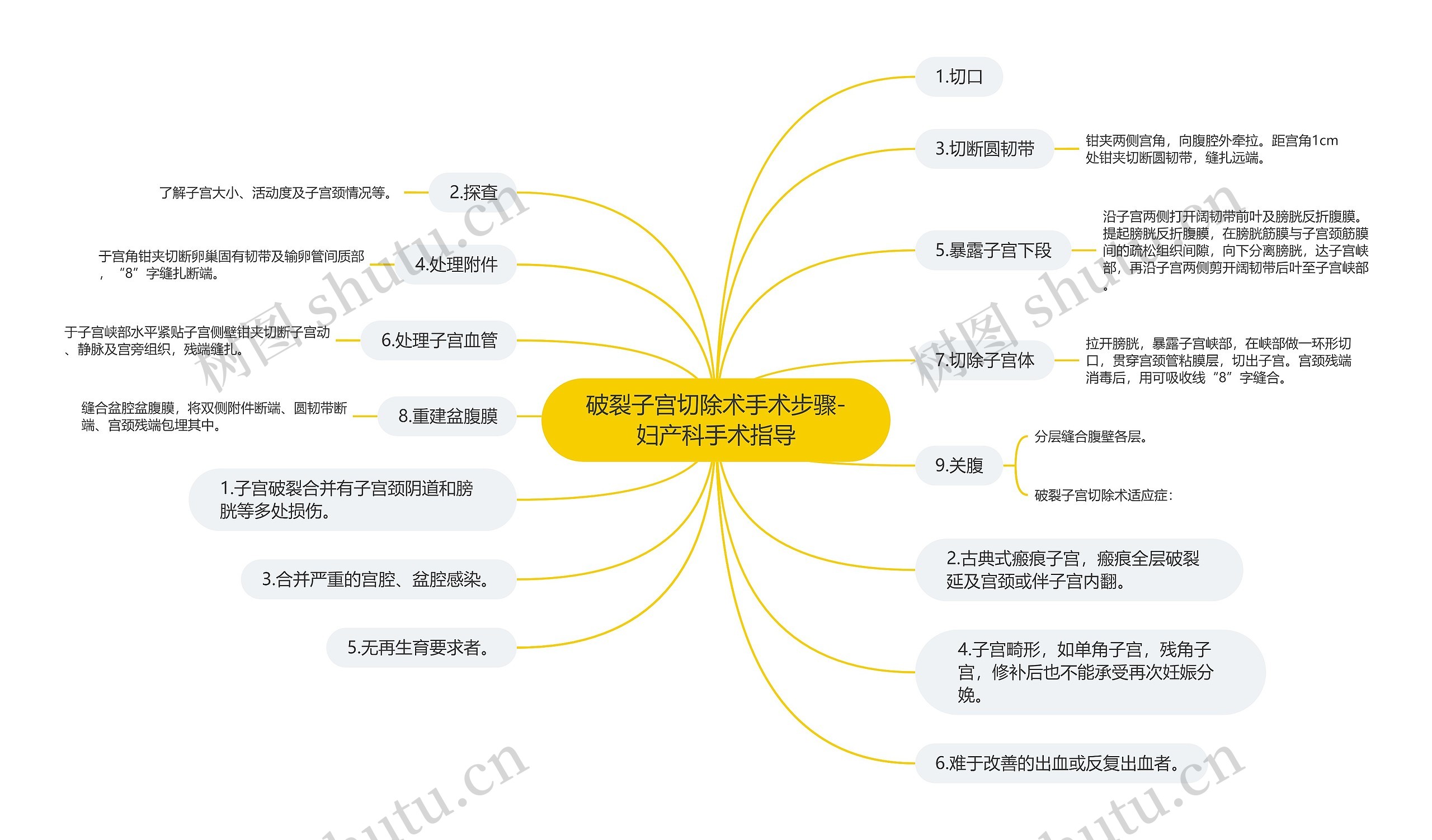 破裂子宫切除术手术步骤-妇产科手术指导