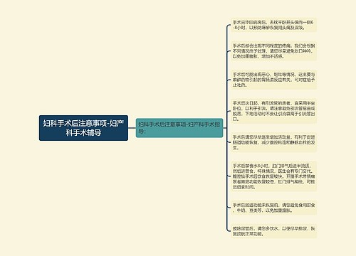 妇科手术后注意事项-妇产科手术辅导