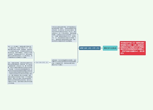 眼的折光系统