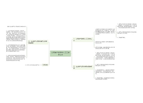 公司破产后劳务人工工资怎么办