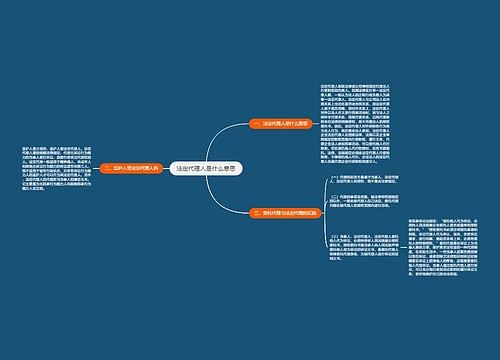 法定代理人是什么意思