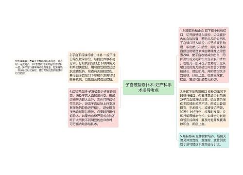 子宫破裂修补术-妇产科手术指导考点