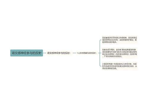 肾交感神经参与的反射