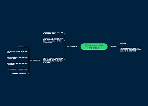 军团菌属/生物学性状/致病性与免疫性思维导图