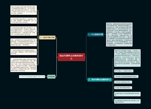 指定代理终止的情形是什么