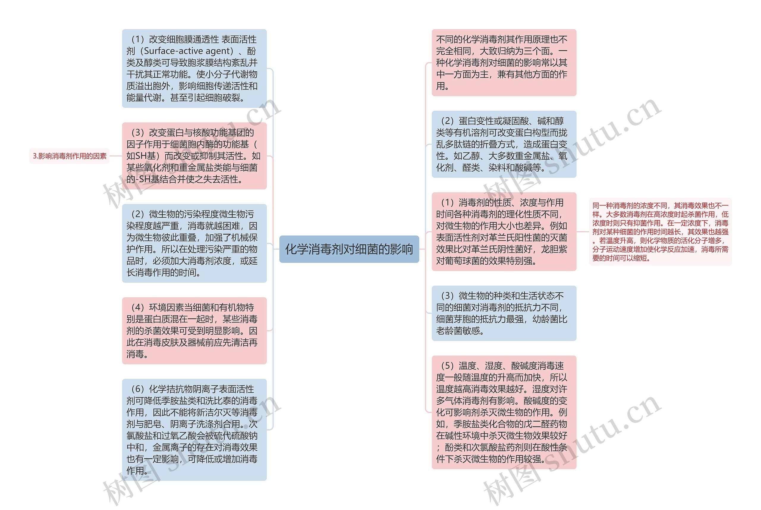 化学消毒剂对细菌的影响