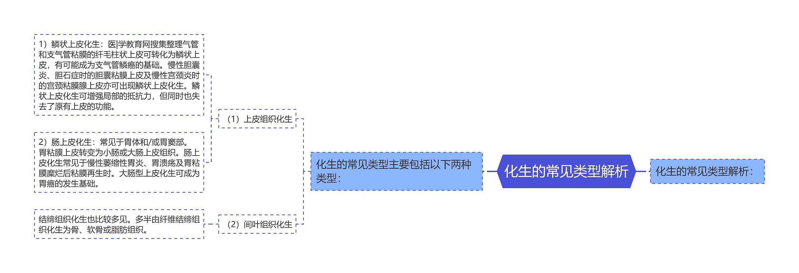 化生的常见类型解析思维导图