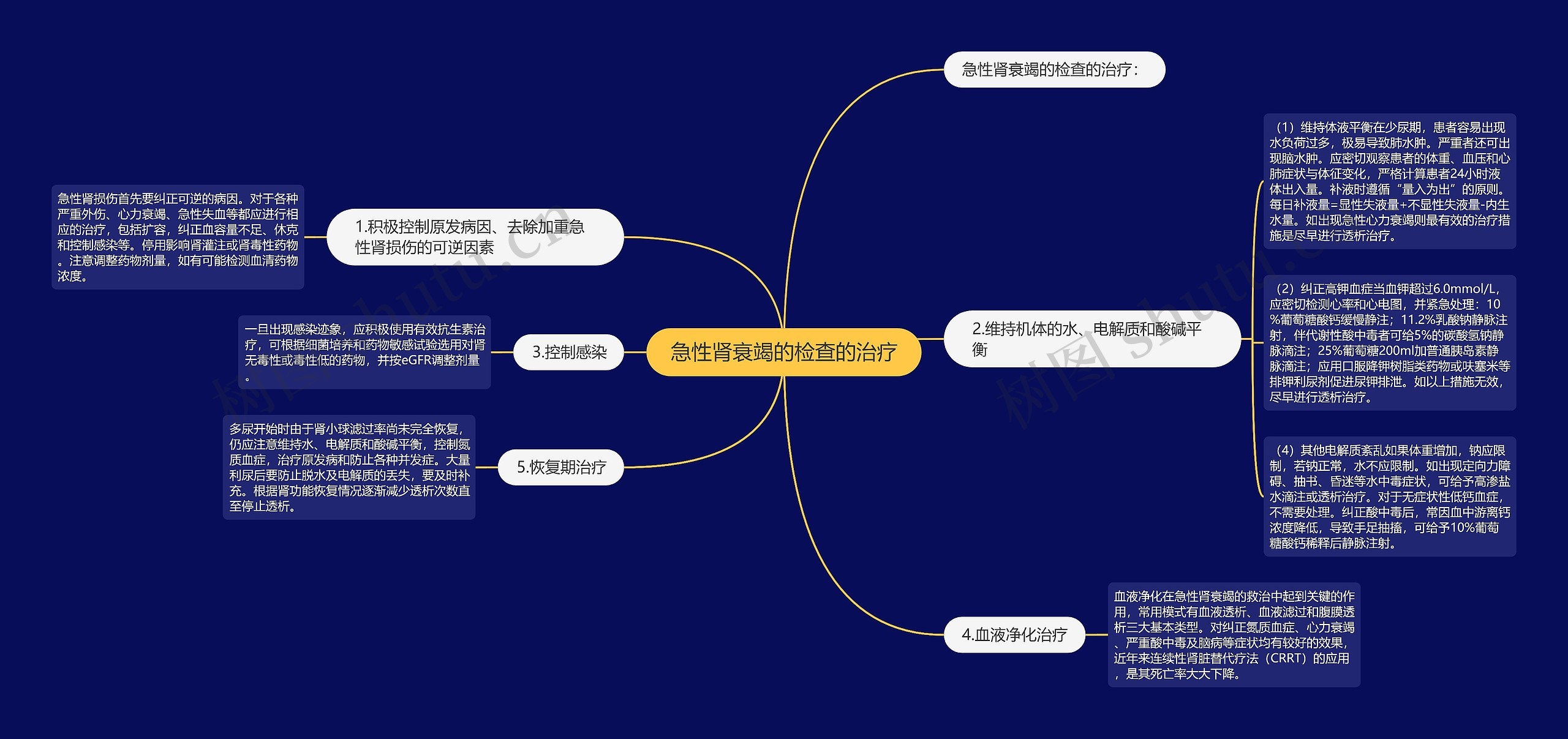 急性肾衰竭的检查的治疗