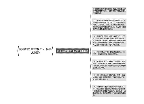 阴道后壁修补术-妇产科手术指导