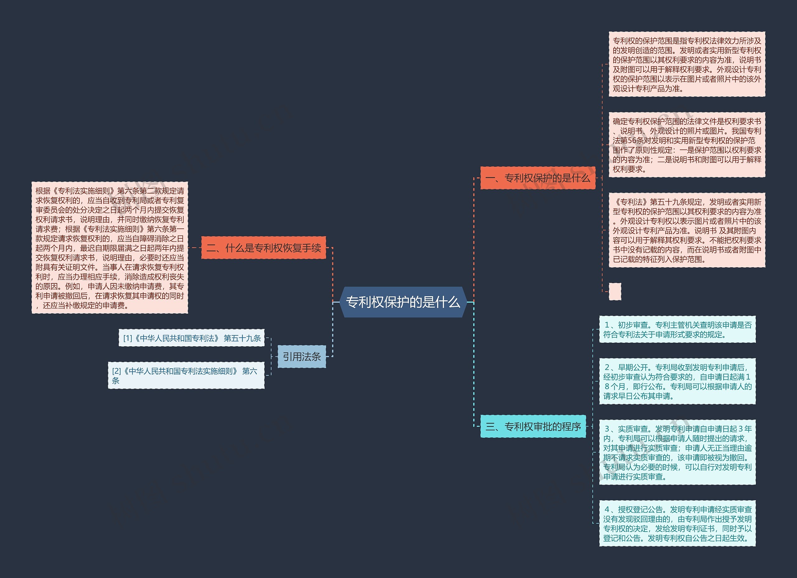 专利权保护的是什么思维导图