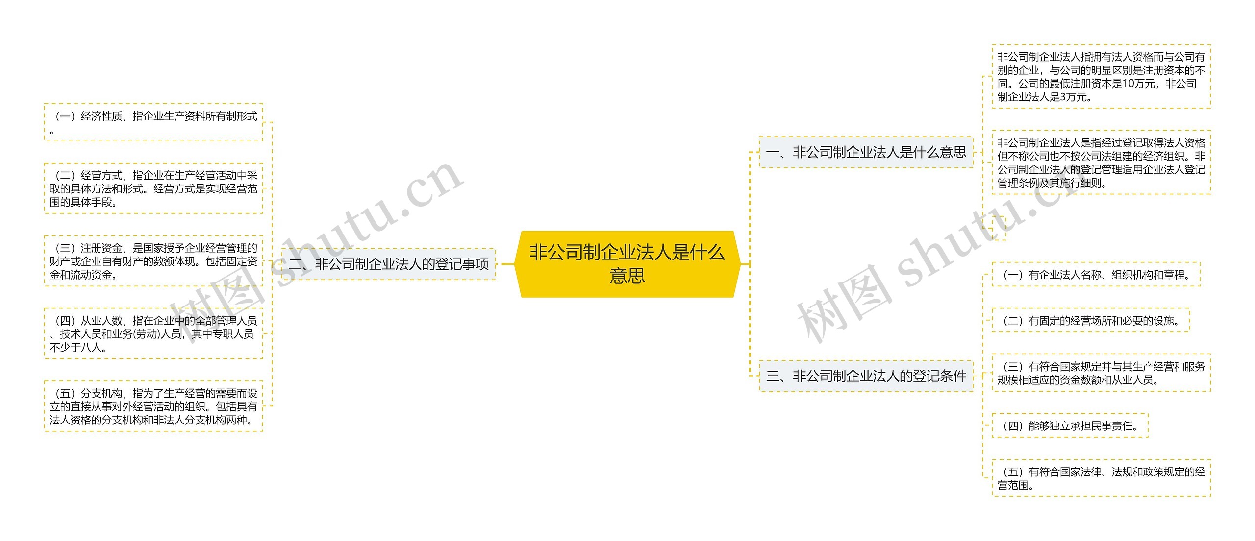 非公司制企业法人是什么意思思维导图