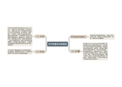 关节的基本构造概述