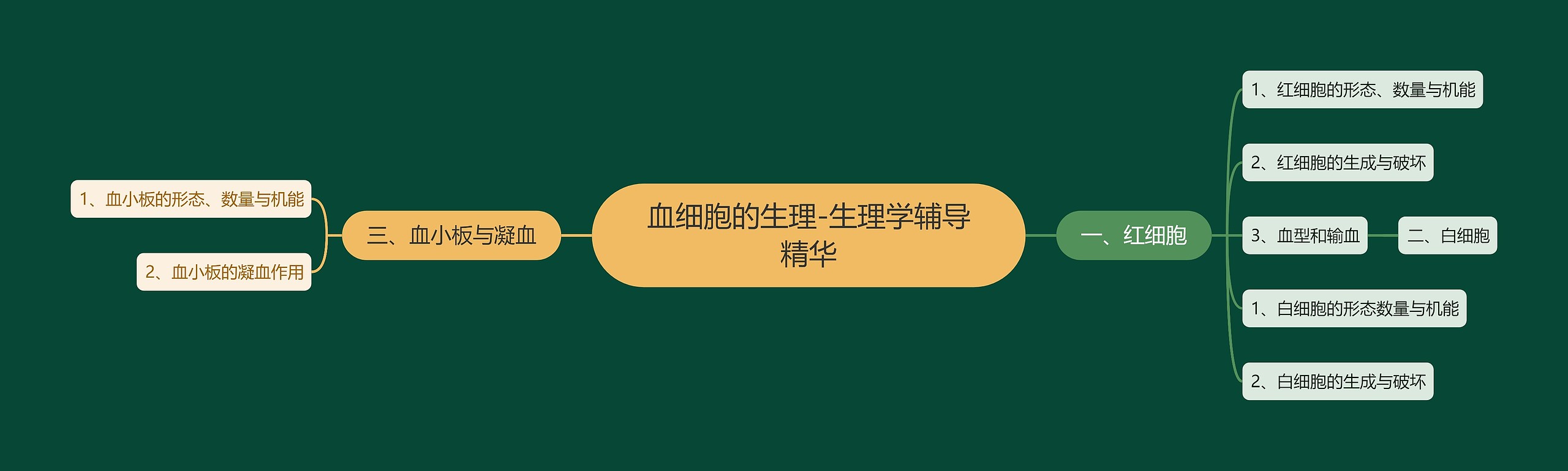 血细胞的生理-生理学辅导精华