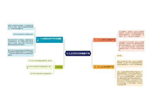 个人公司可以申请破产吗