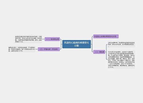 风湿性心脏病的病理变化分期