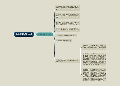 生物病毒好处介绍