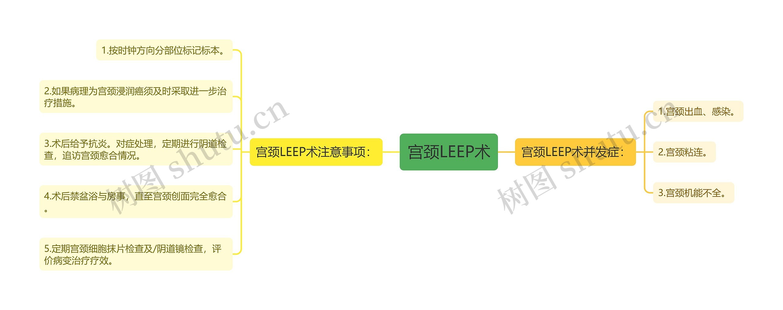 宫颈LEEP术思维导图