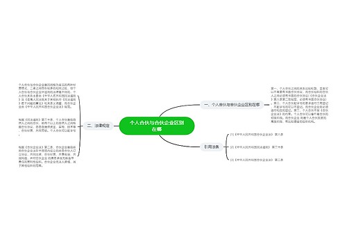 个人合伙与合伙企业区别在哪