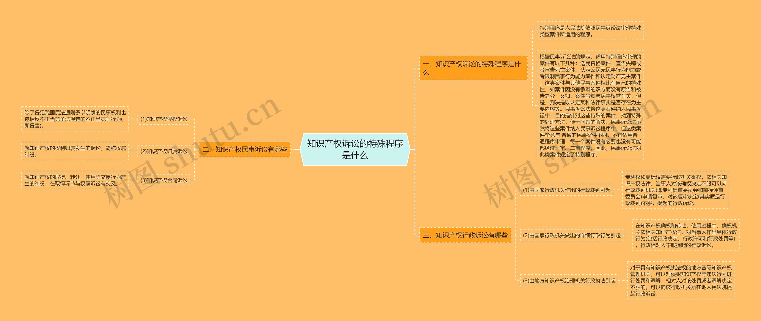 知识产权诉讼的特殊程序是什么思维导图