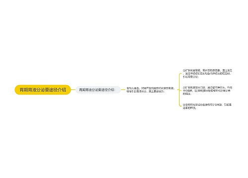 胃期胃液分泌要途径介绍