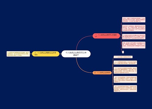 个人独资企业是否可以申请破产