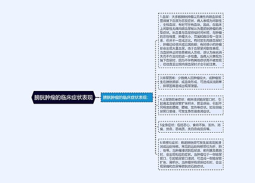 膀胱肿瘤的临床症状表现