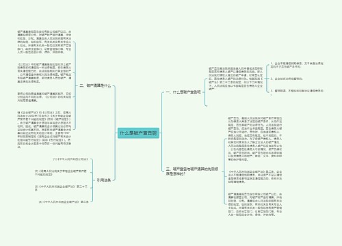 什么是破产宣告呢