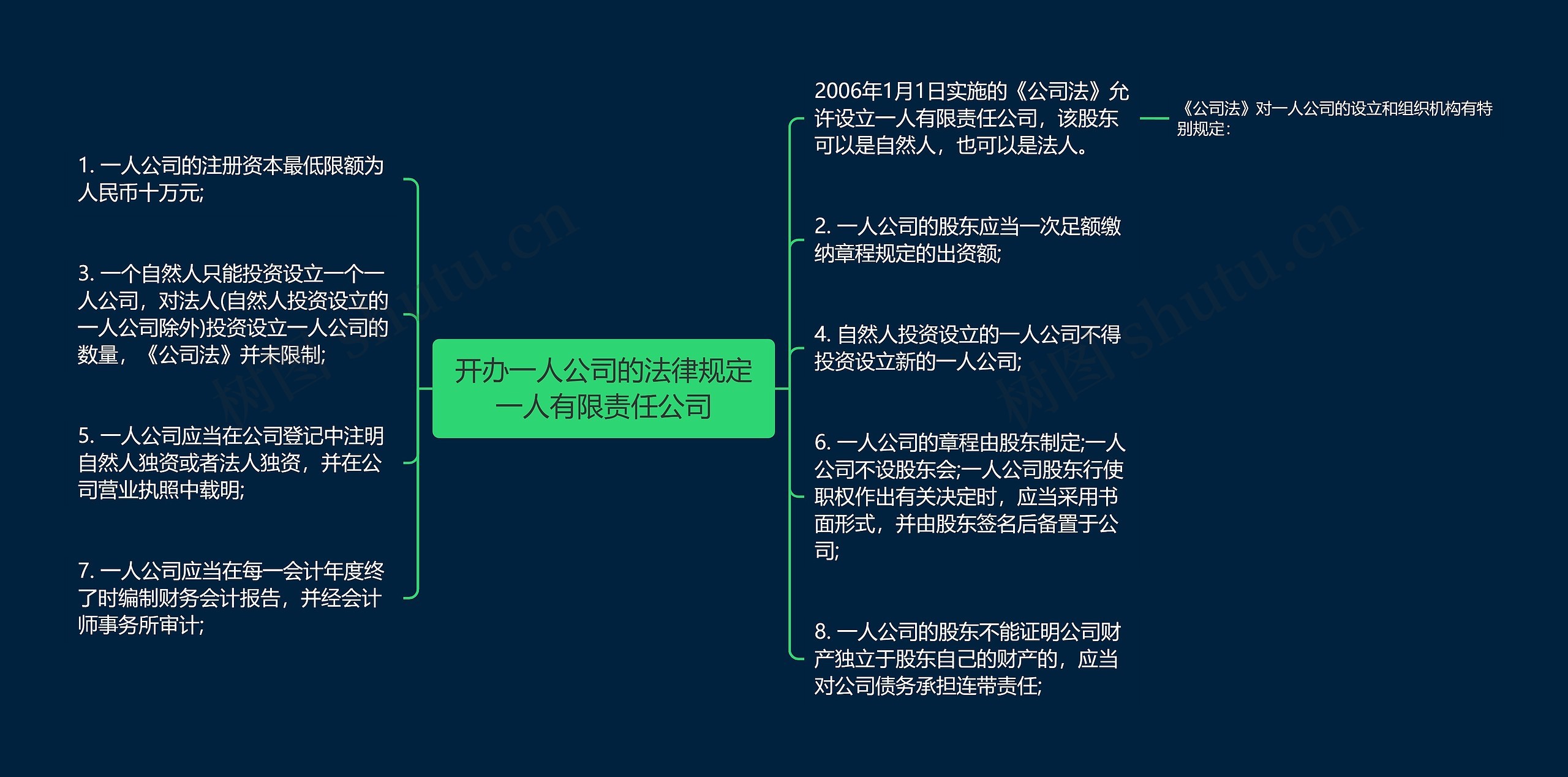 开办一人公司的法律规定一人有限责任公司