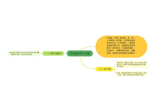 呼吸道的两大功能