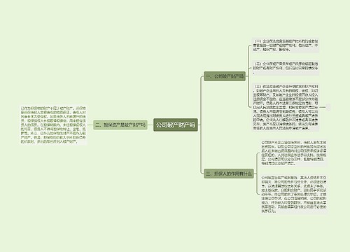 公司破产财产吗