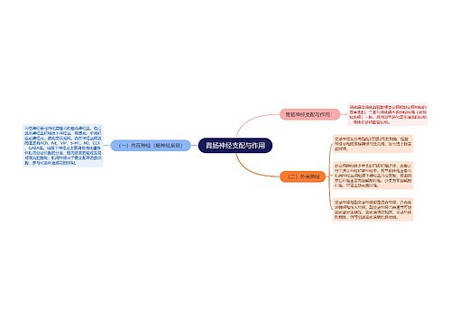 胃肠神经支配与作用