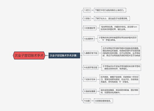 次全子宫切除术手术