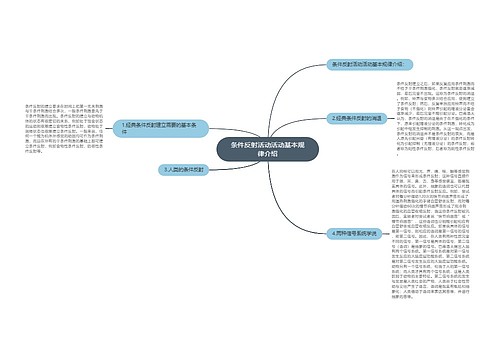 条件反射活动活动基本规律介绍