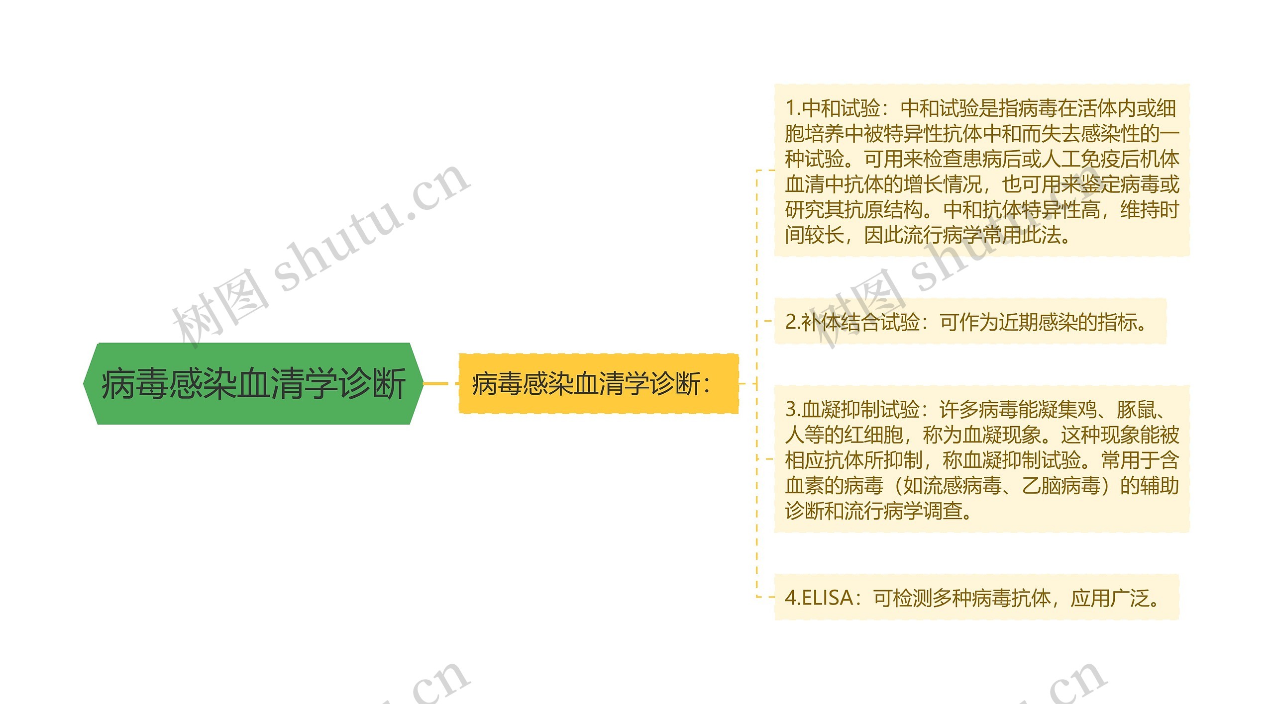 病毒感染血清学诊断思维导图