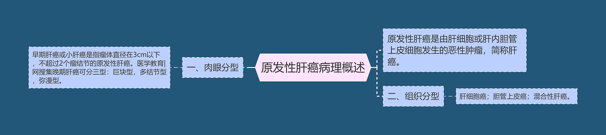 原发性肝癌病理概述思维导图