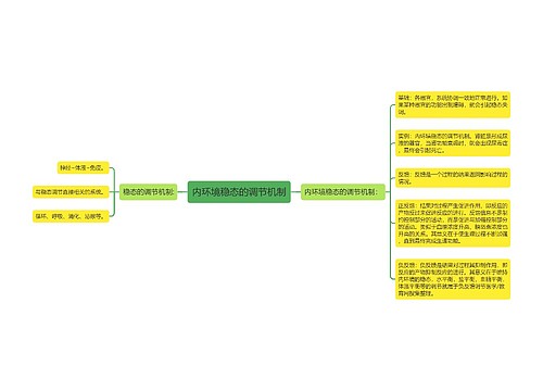 内环境稳态的调节机制