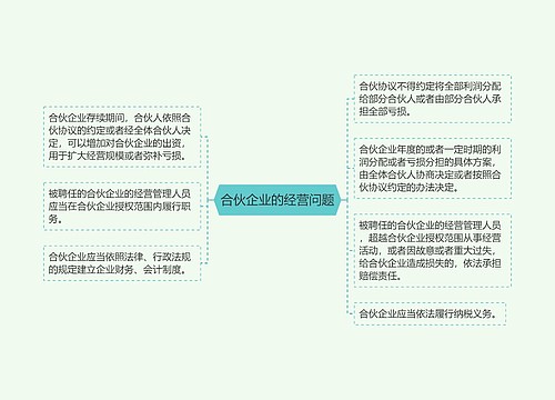 合伙企业的经营问题