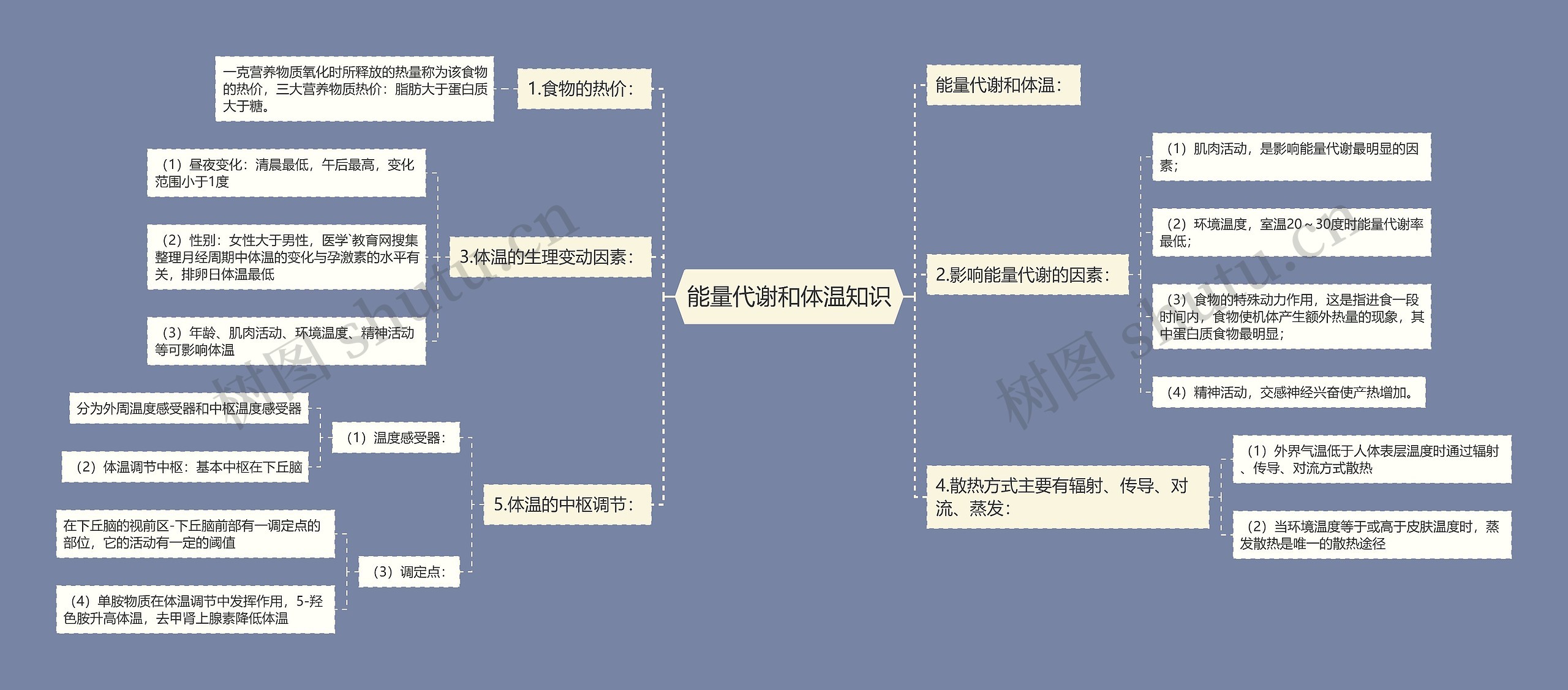 能量代谢和体温知识