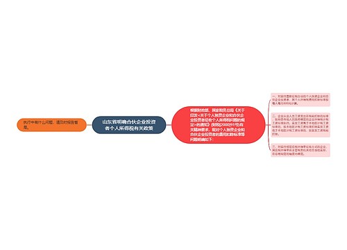 山东省明确合伙企业投资者个人所得税有关政策