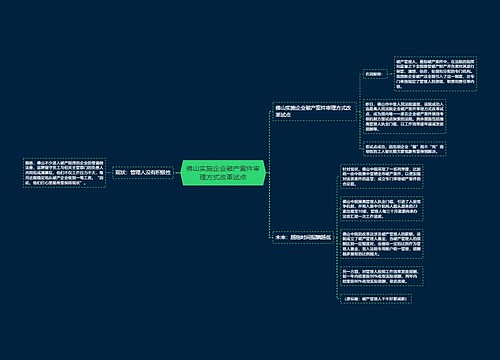 佛山实施企业破产案件审理方式改革试点