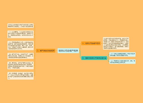 担保公司走破产程序