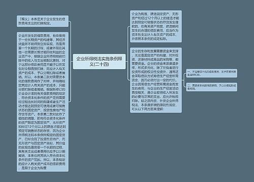 企业所得税法实施条例释义(二十四)