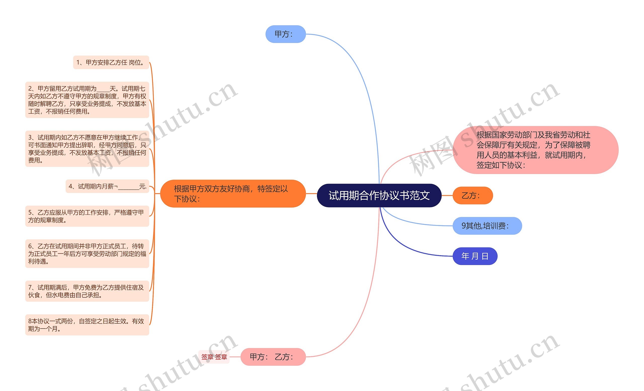 试用期合作协议书范文