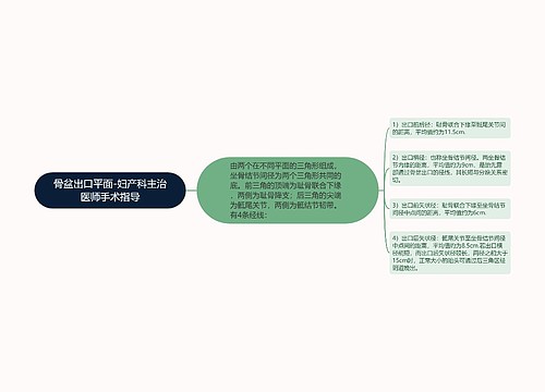 骨盆出口平面-妇产科主治医师手术指导